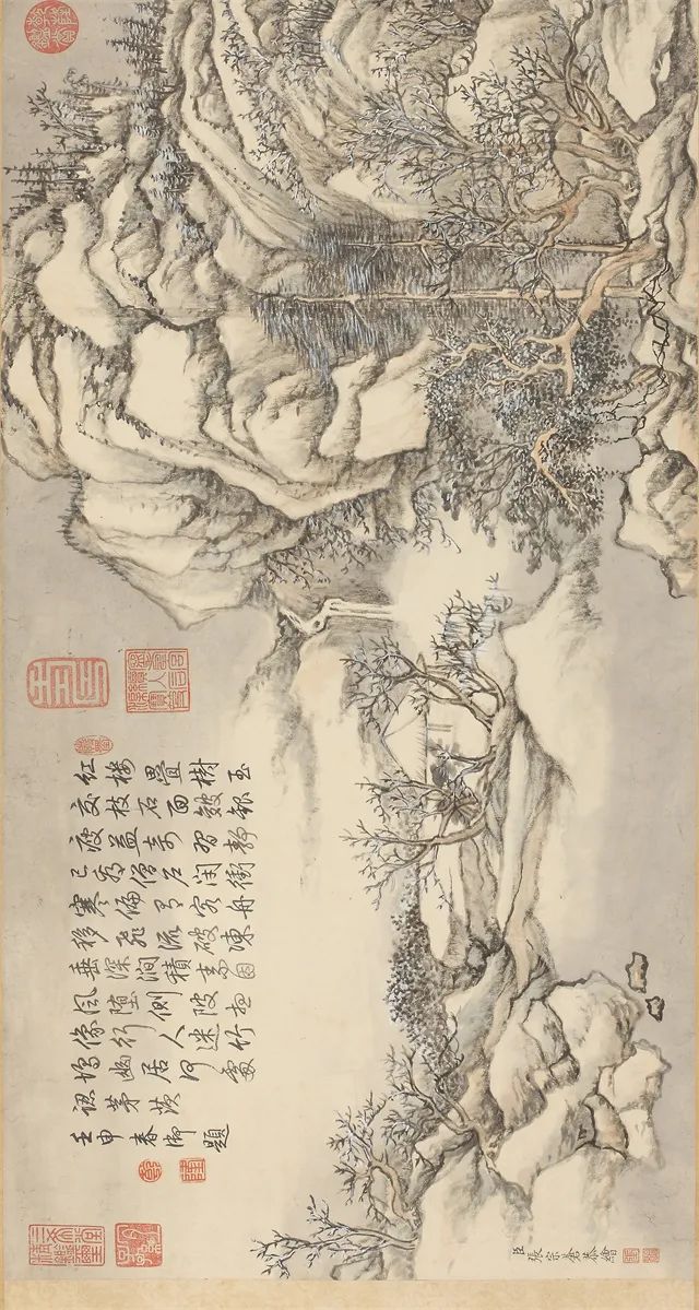 清 张宗苍 《雪溪帆影图卷》 辽宁省博物馆藏