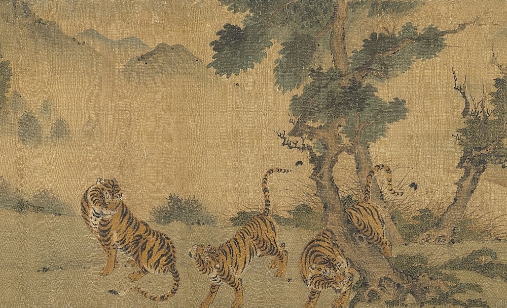 明 赵汝殷 风林群虎图 卷(局部) 台北故宫博物院藏