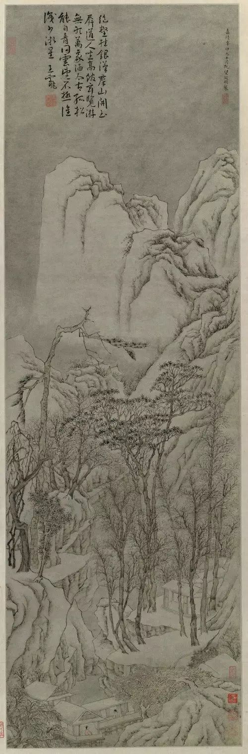 明 文徵明 《寒林晴雪图》上海博物馆藏