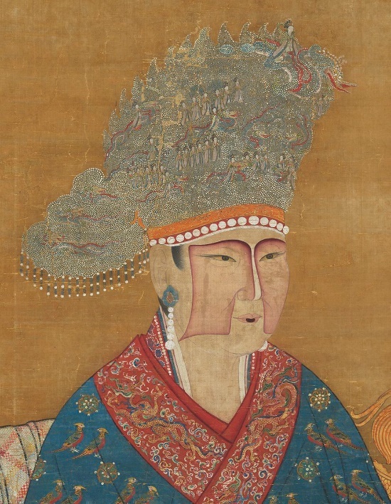 图7 宋人,《宋真宗后坐像》(局部),绢本设色,轴,177x120.8cm,台北故宫博物院藏。