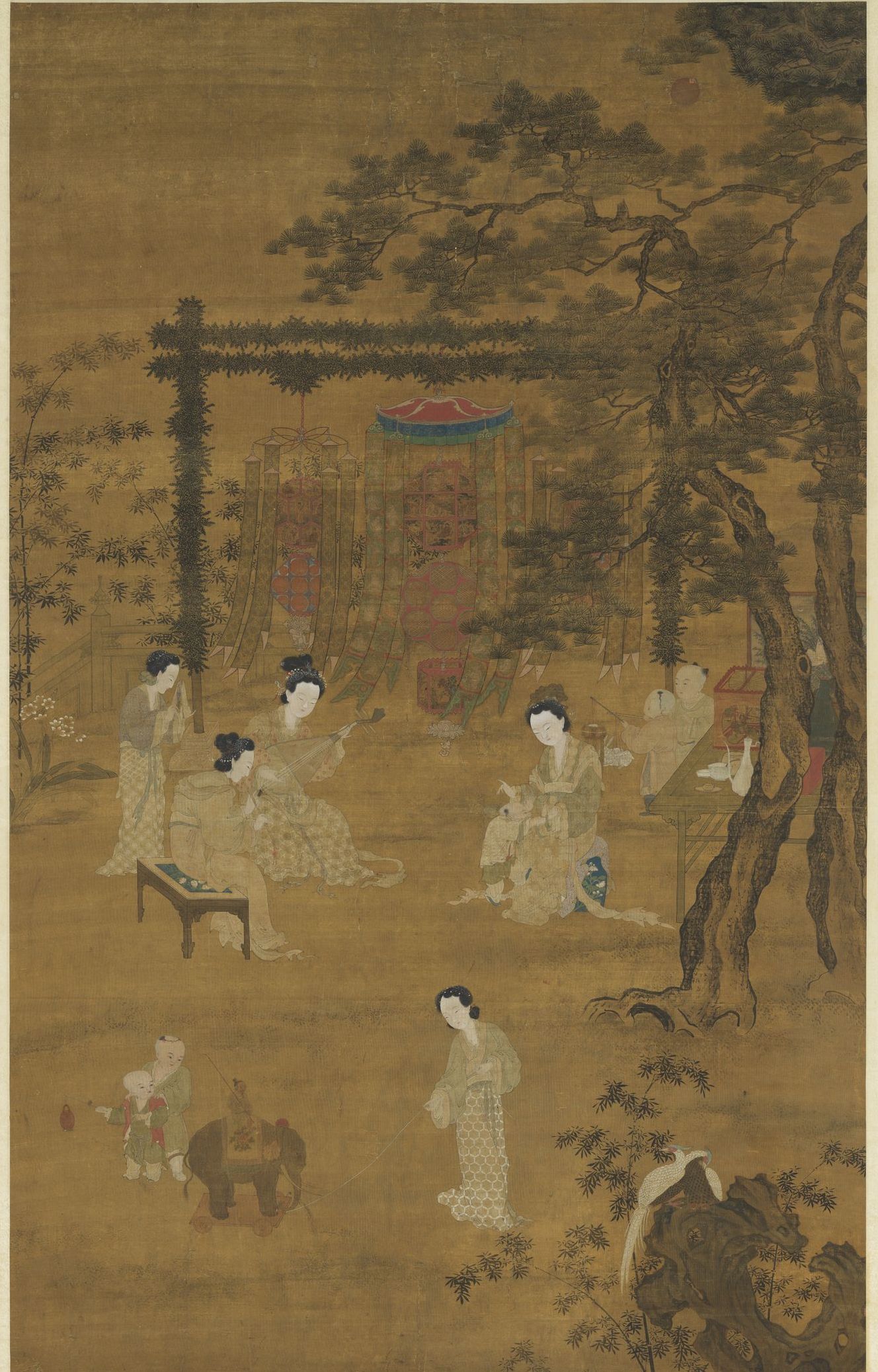 宋代李嵩《观灯图》轴 台北故宫博物院藏