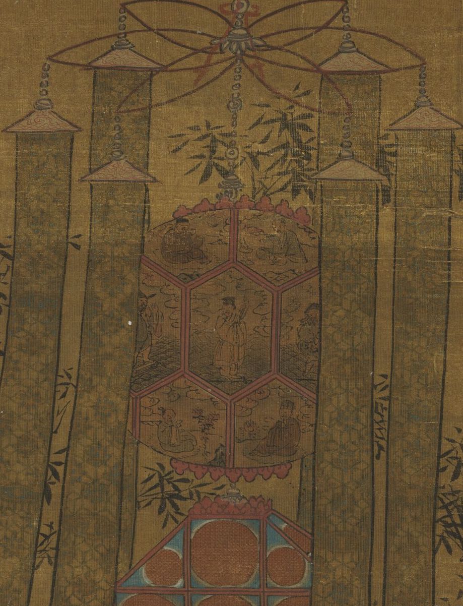 宋李嵩《观灯图》轴(局部) 台北故宫博物院藏