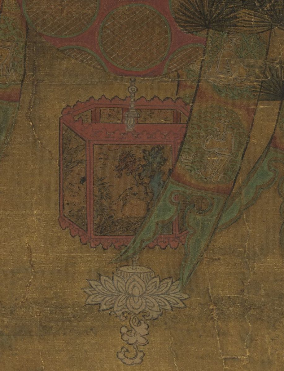 宋李嵩《观灯图》轴(局部) 台北故宫博物院藏