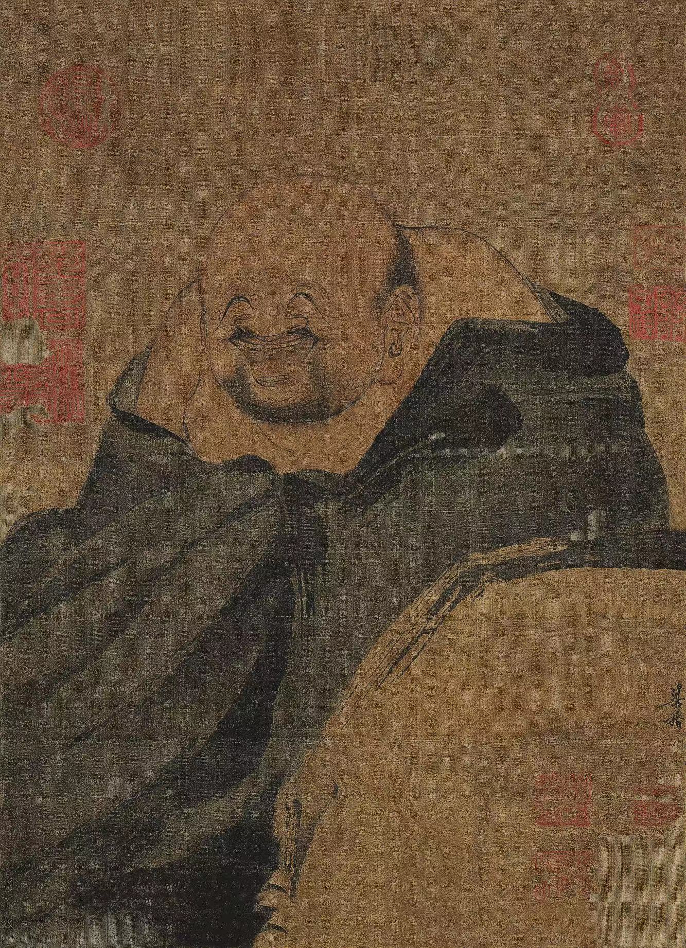 南宋 梁楷 《布袋和尚图》
