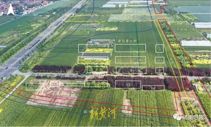 建筑基址平面图 山东省文物考古研究院 供图