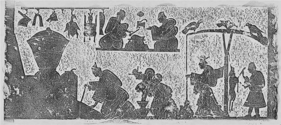庖厨画像石拓片 山东博物馆藏