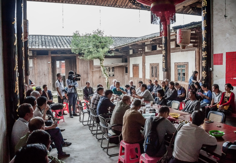 庄寨正厅内组织相关会议、活动的场景,来源:永泰县村保办提供