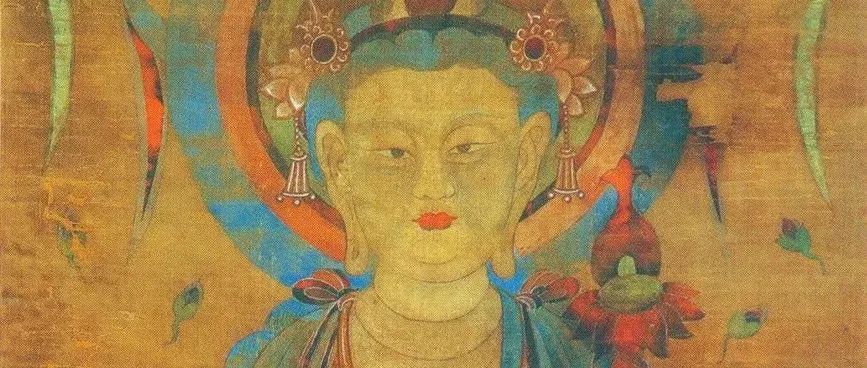 彩绘描金文殊菩萨塑像- 大庄严铜佛像厂