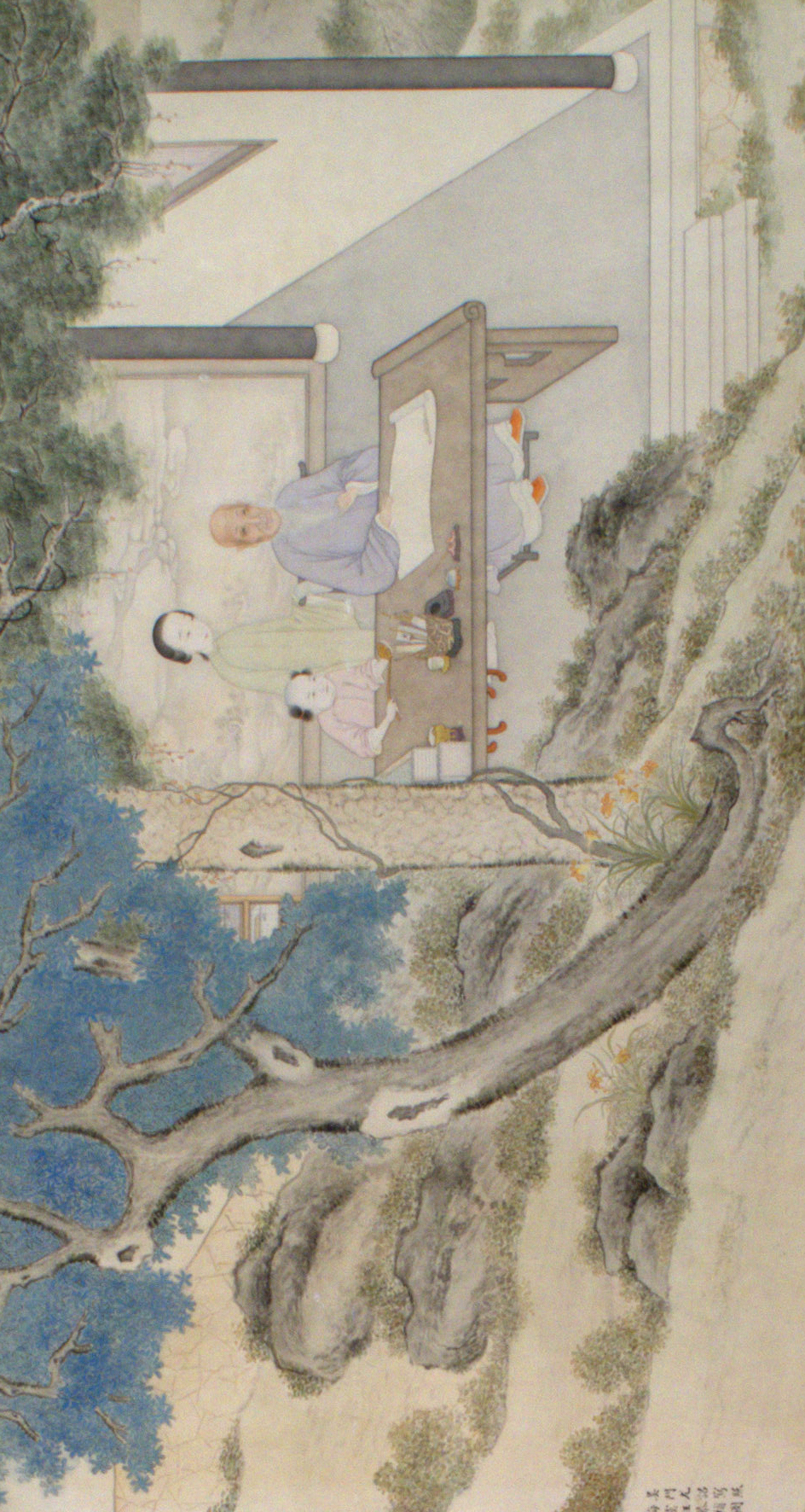 清 叶衍兰 《摹随园十三女弟子湖楼请业图》(局部)