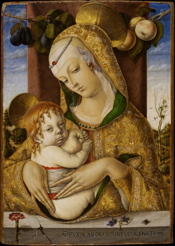 克里韦利，《圣母子》，约1480年，伦敦维多利亚和阿尔伯特博物馆（V&A）藏