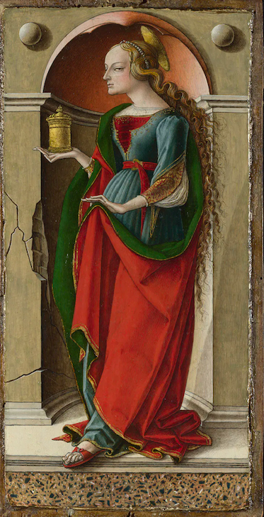 克里韦利，《圣抹大拉的玛利亚》，约1491—1494年，英国国家美术馆藏