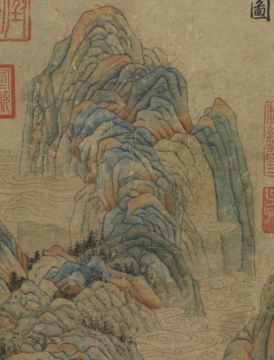 宋 赵伯驹 《春山图》轴（局部） 台北故宫博物院藏
