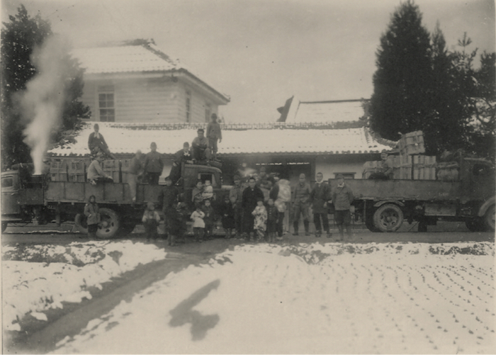 东京帝室博物馆文物疏散(1945年，京都桑田郡弓削村)