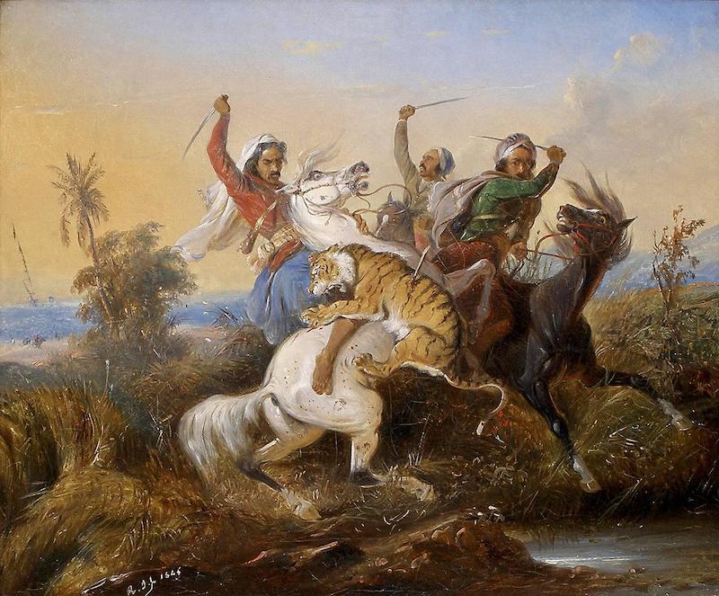 《猎虎》，拉登·萨利赫，1845年，私人收藏