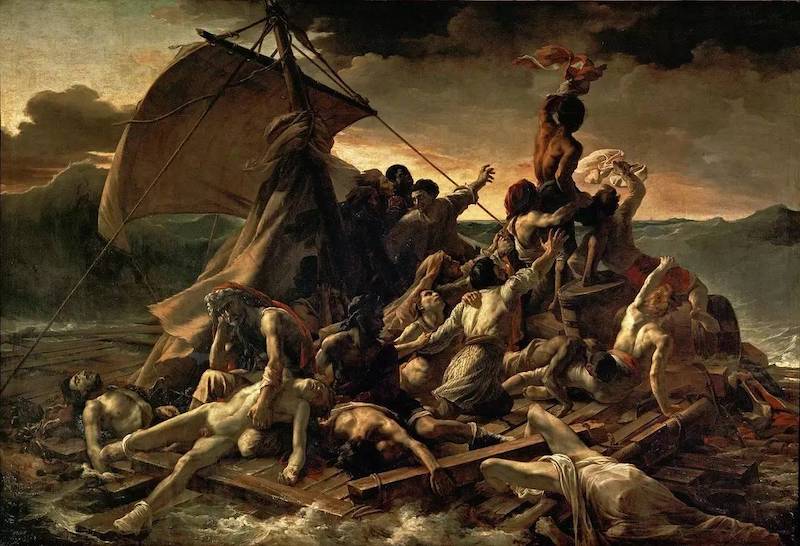 《梅杜萨之筏》，泰奥多尔·籍里柯，1818年，法国卢浮宫