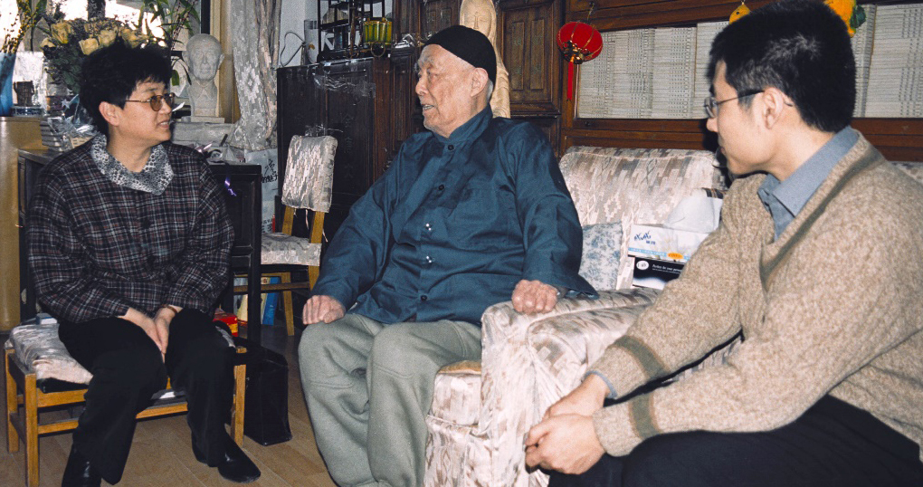 2002年段老师带我们拜访季先生(范琛拍摄)