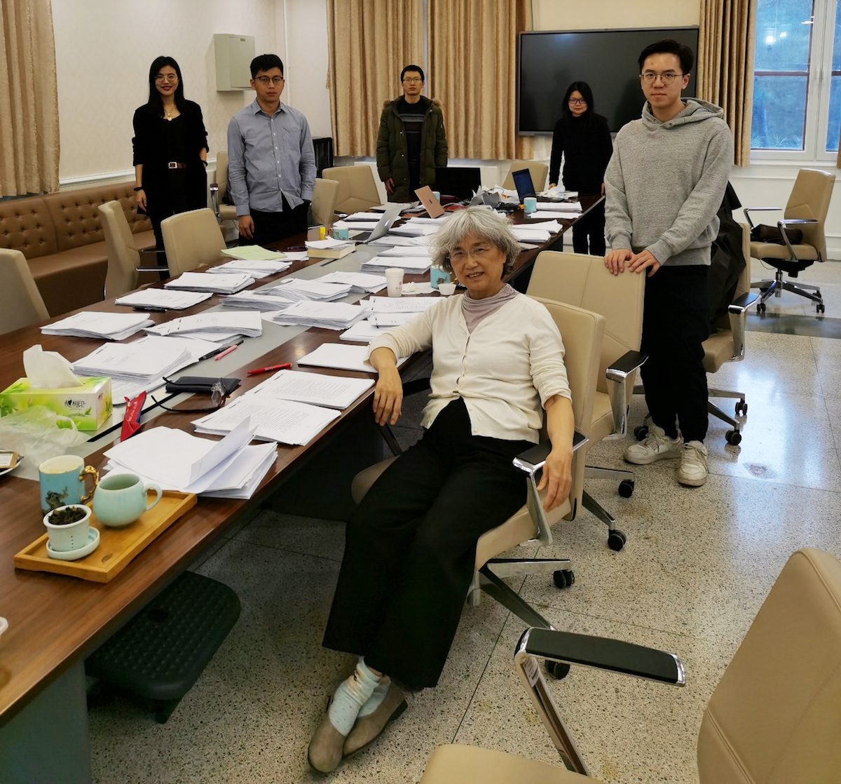 2021年2月《中部》外文楼终校现场