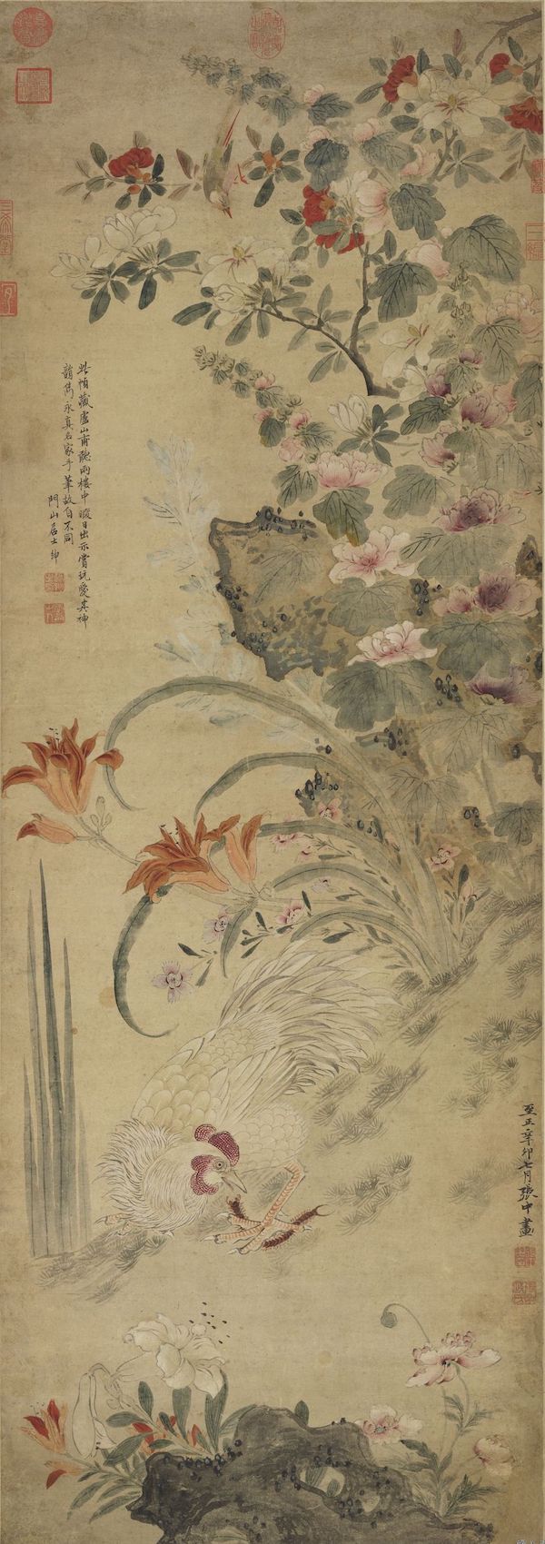 (传)元 张中 写生花鸟 轴 台北故宫博物院藏