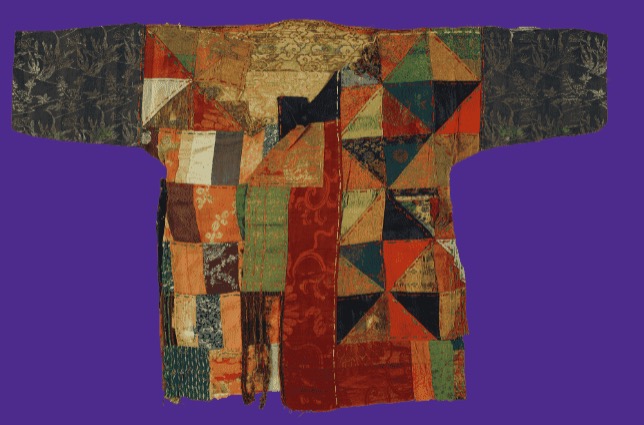 蝴蝶百衲衣,江户时代或第二尚氏时代(19世纪),东京国立博物馆藏,蝴蝶在琉球有辟邪的含义。