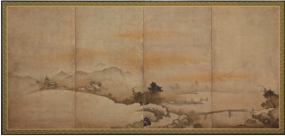 云谷等颜,《潇湘八景》,16世纪晚期