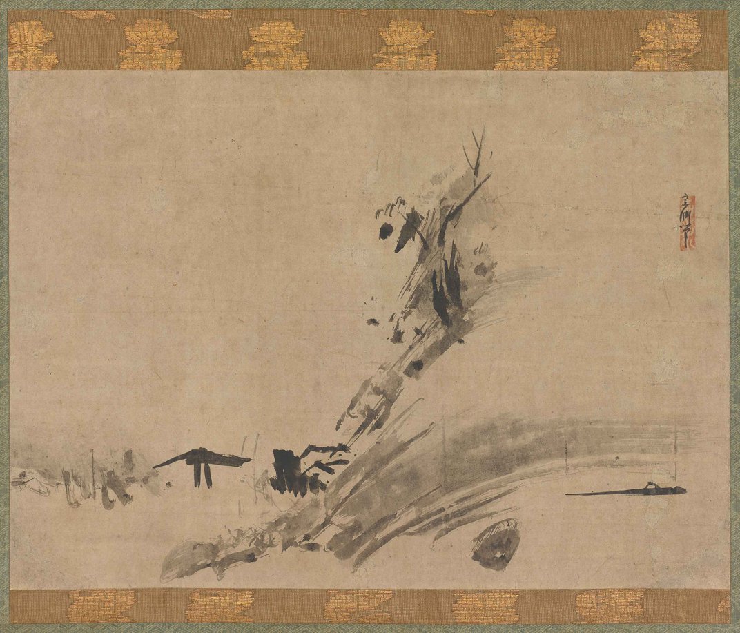 如水宗渊,《山水》,15世纪晚期