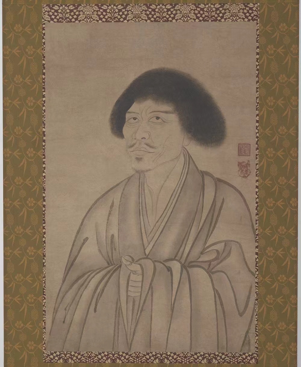 仲安真康,《高峰原妙画像》,15世纪