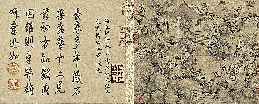 明 徐贲 狮子林图 册 狮子峰 台北故宫博物院藏