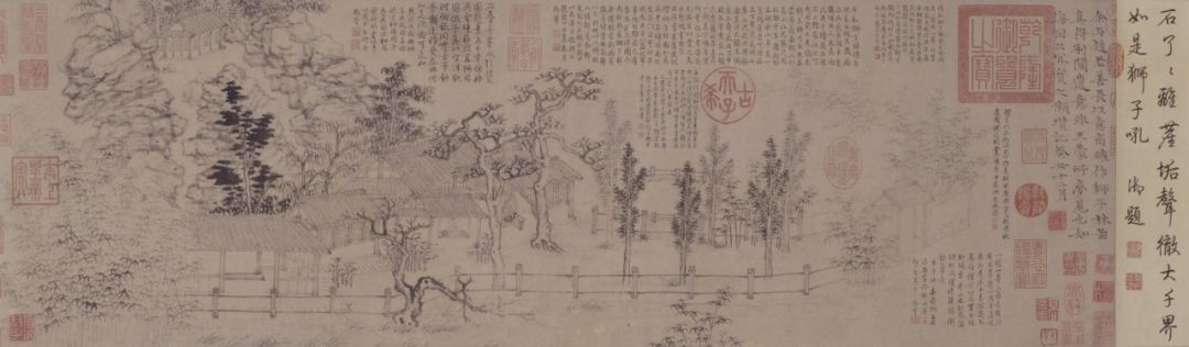 元 倪瓒《狮子林图》