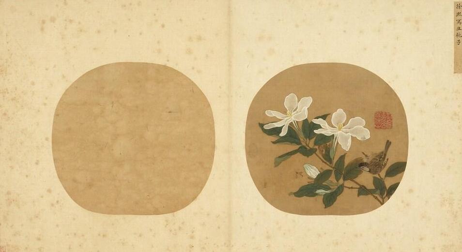 (传)五代 徐熙 写生栀子 台北故宫博物院藏