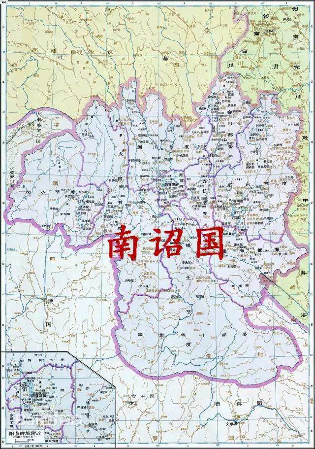南诏形势图