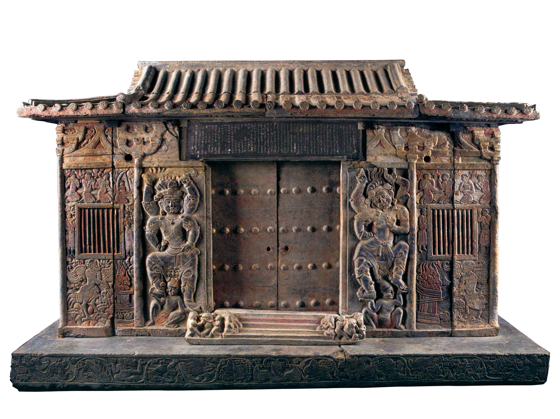 画像石堂,北周大象二年(580),长250厘米,宽155厘米,高158厘米,陕西西安史君墓出土,西安博物院藏