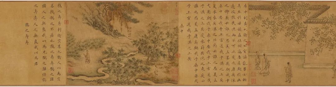 南宋 马和之《鄘国四篇图》卷 广西壮族自治区博物馆藏