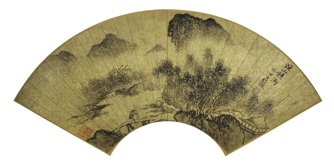《山水人物图》溪山积雨 明 谢时臣
