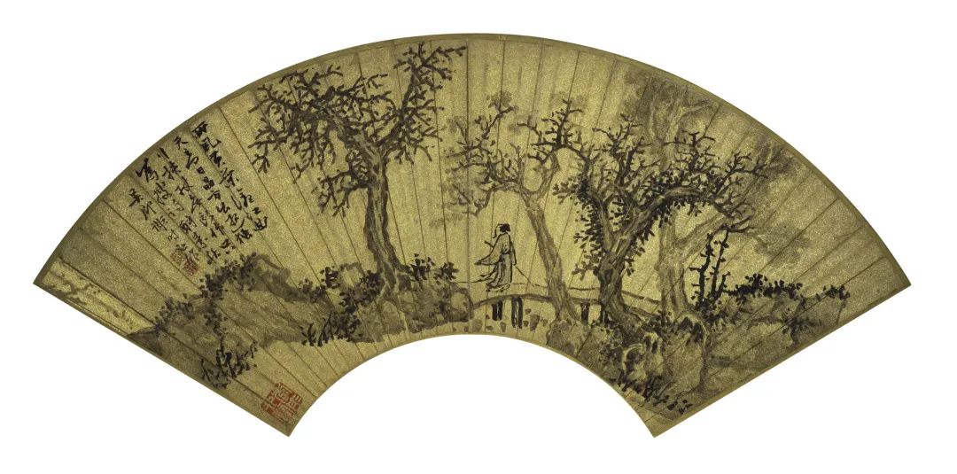 《山水人物图》秋游滁江 明 谢时臣