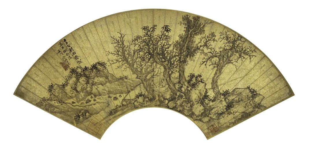 《山水人物图》林樾秋荫 明 谢时臣