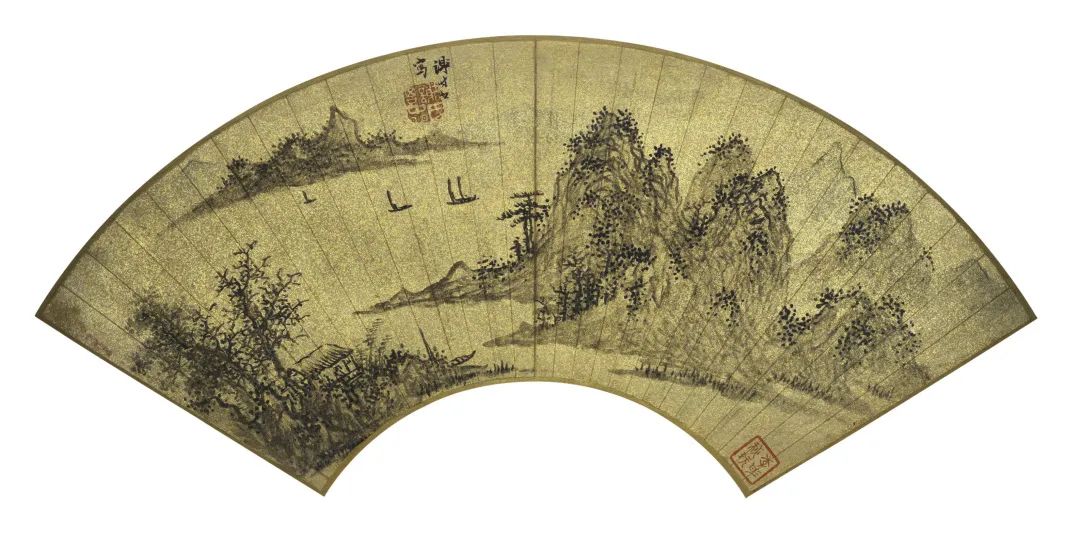 《山水人物图》山水小景 明 谢时臣