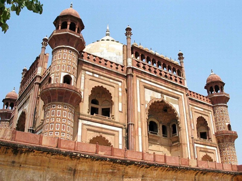胡马雍陵是伊斯兰教与印度教建筑风格的典型结合