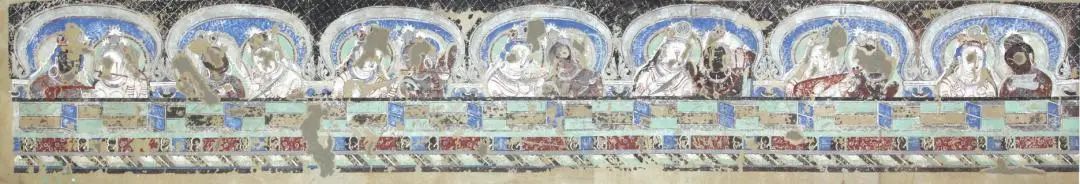 克孜尔石窟第38窟左侧《天宫伎乐图》现代临摹作品.JPG