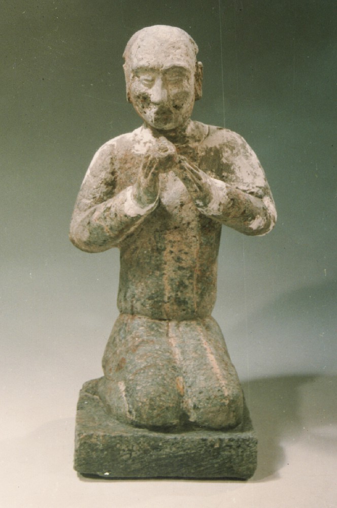 Z1673  隋贴金彩绘执笙乐伎俑  隋  石.jpg